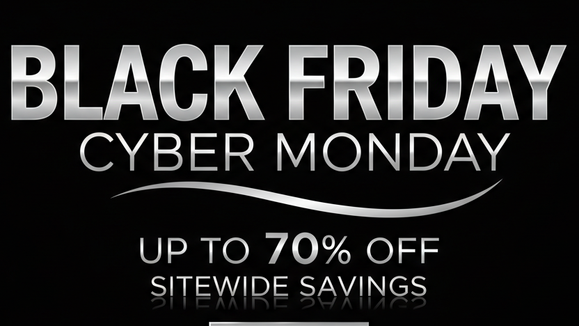 Black Friday Cyber monday balck, Silver image